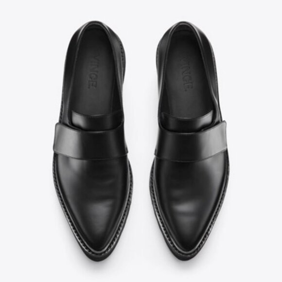 Vince leather Platform Pointed Loafer - Picture 1 of 12